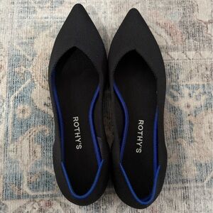 Rothy's point style flats, size 11, washable, worn once